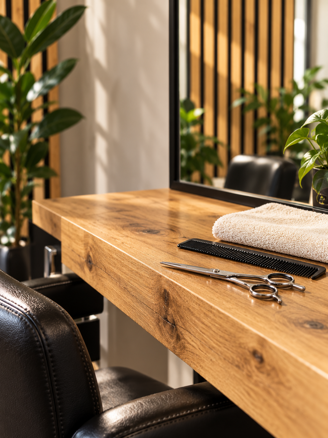 Mit Gefühl. Mit Handwerk. – KI-Visualisierung des Salonambientes